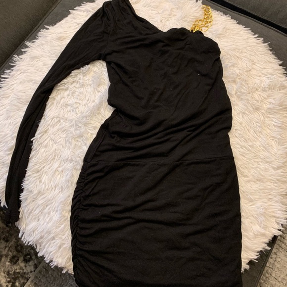 Black body con one shoulder dress. S - Picture 3 of 4
